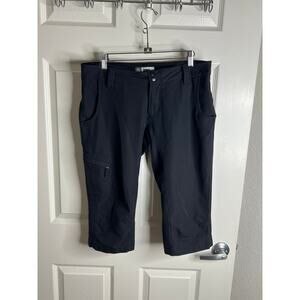 Alpine Design Women's Tech Series Cargo Capri Hiking Pants Black ~ Size 8
